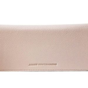 Aimee Kestenber blush pink zip clutch wallet